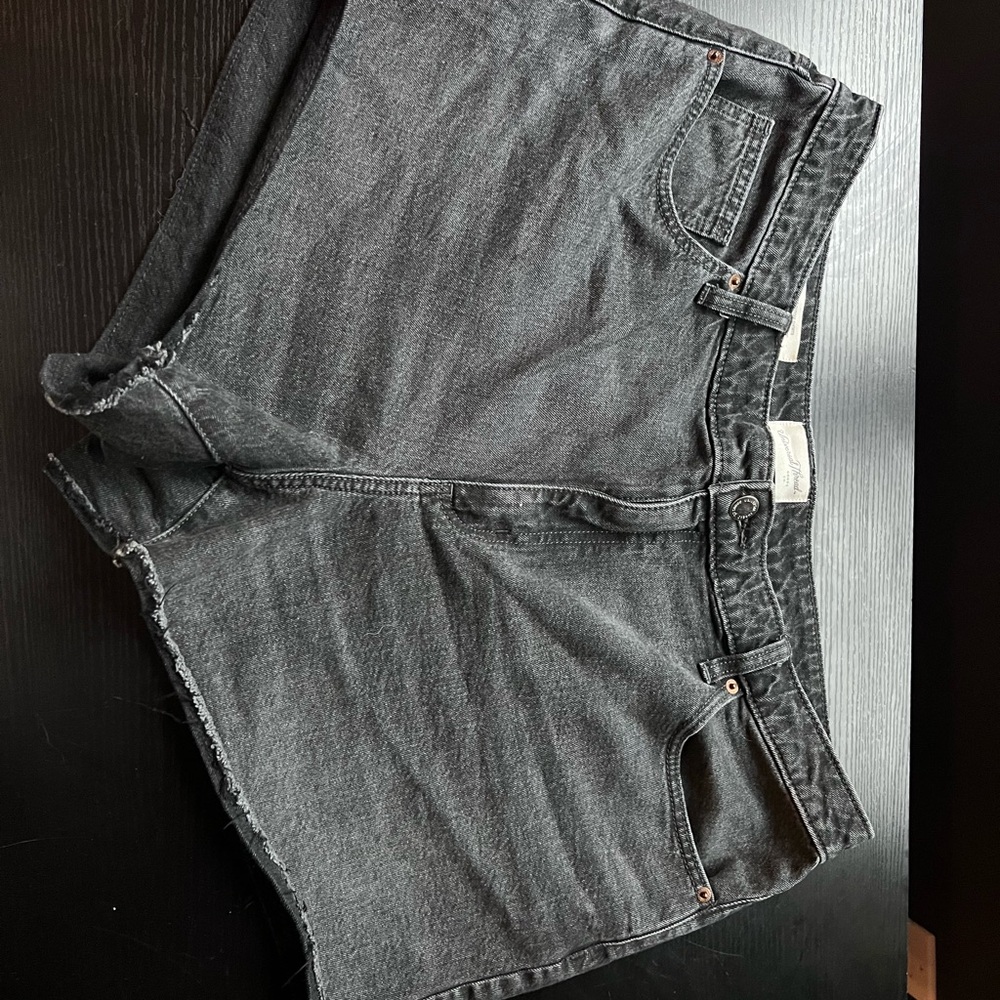 Black Denim Shorts